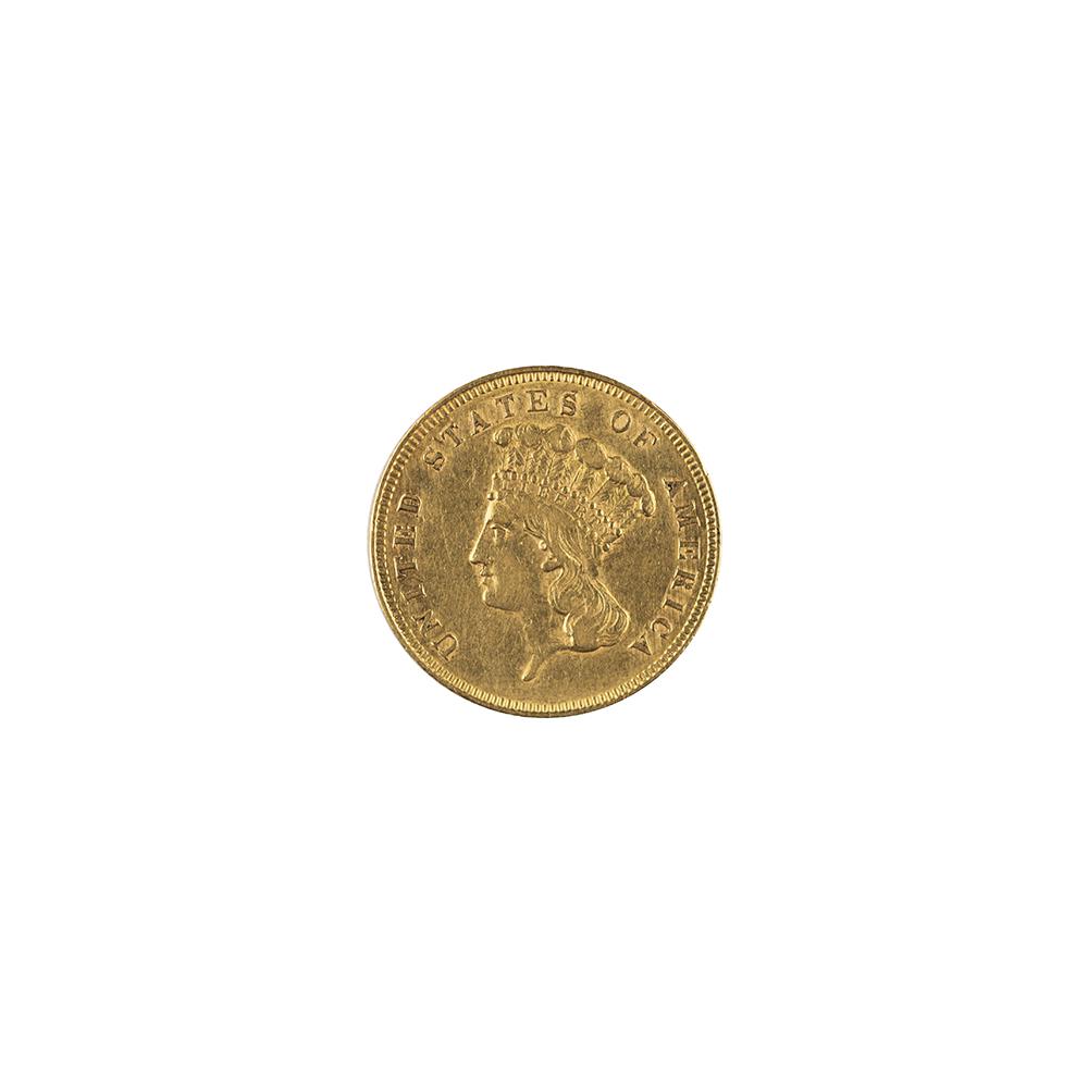 Image: 1862 Liberty Head Three-Dollar Coin