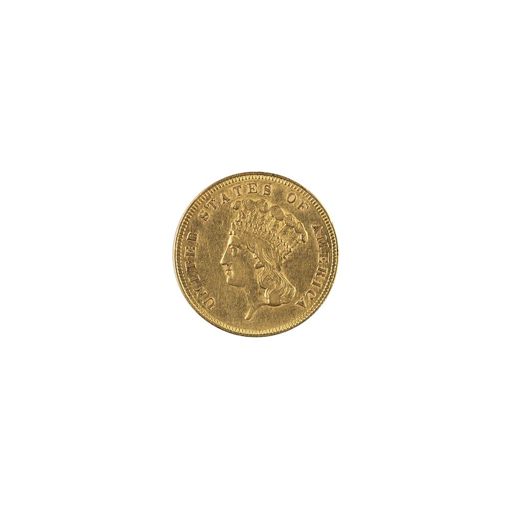 Image: 1862 Liberty Head Three-Dollar Coin