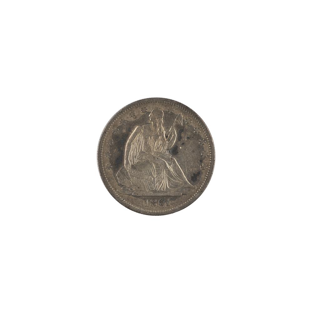 Image: 1861 Seated Liberty Half Dollar Coin