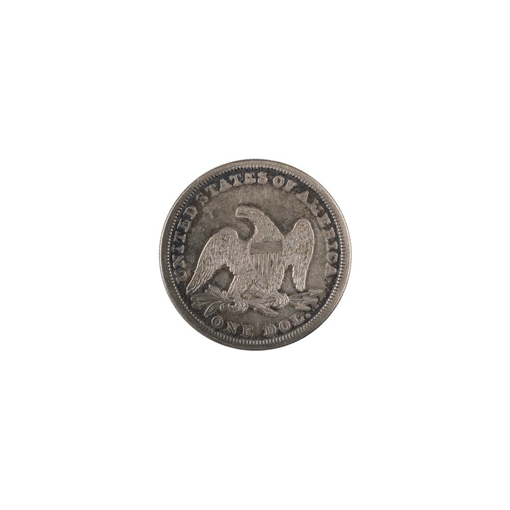 Image: 1861 Seated Liberty One Dollar Coin