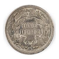 Image: 1861 Seated Liberty Dime