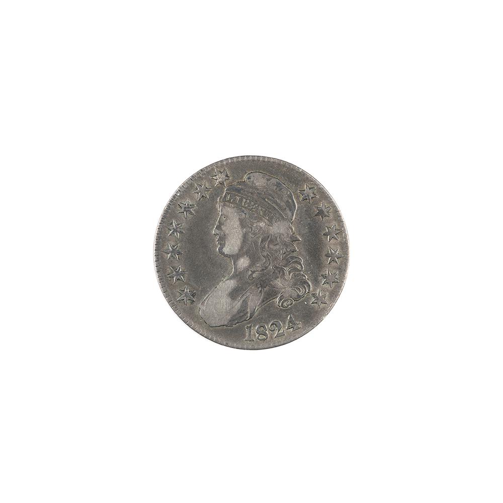 Image: 1824 Liberty Bust Fifty-cent piece