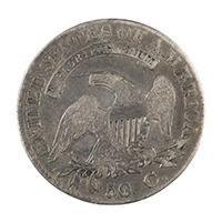 Image: 1824 Liberty Bust Fifty-cent piece