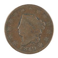 Image: 1819 Liberty Head One-cent coin