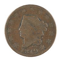 Image: 1819 Liberty Head One-cent coin