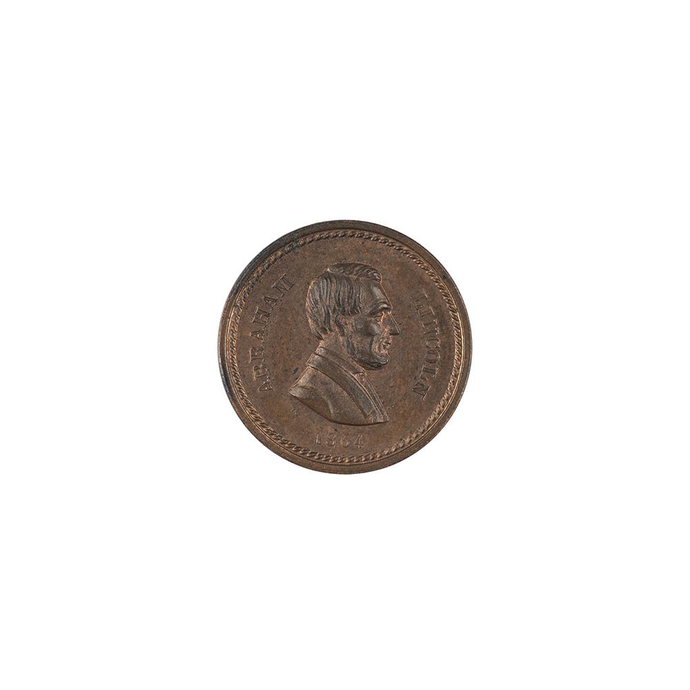 Image: 1864 Abraham Lincoln Patriotic Token