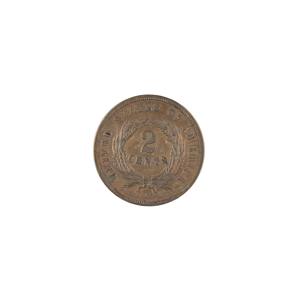 Image: 1864 two-cent piece