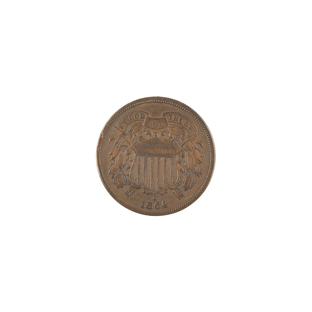 Image: 1864 two-cent piece