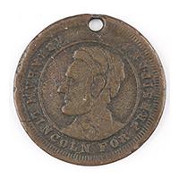 Image: Abraham Lincoln campaign token