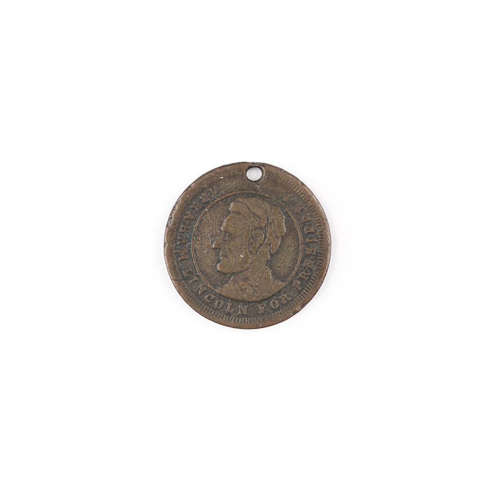 Image: Abraham Lincoln campaign token