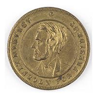 Image: Abraham Lincoln campaign token