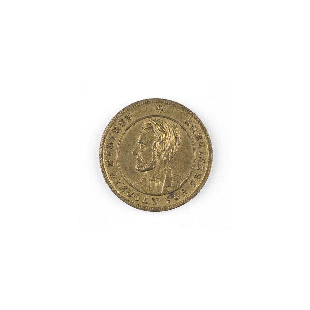 Image: Abraham Lincoln campaign token