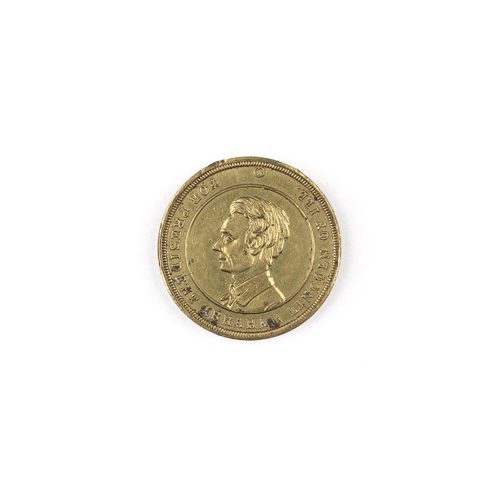 Image: Abraham Lincoln campaign token