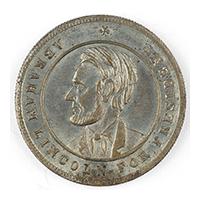 Image: Abraham Lincoln campaign token