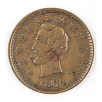 Image: 1864 Lincoln Patriotic Token