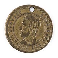 Image: Abraham Lincoln for President 1864 campaign medal