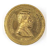 Image: Abraham Lincoln campaign token