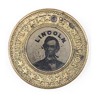 Image: Abraham Lincoln campaign button