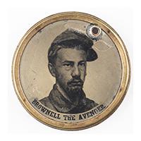Image: Private Francis Edwin Brownell button
