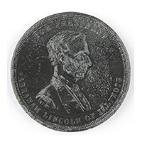 Image: For President Abraham Lincoln of Illinois campaign medal