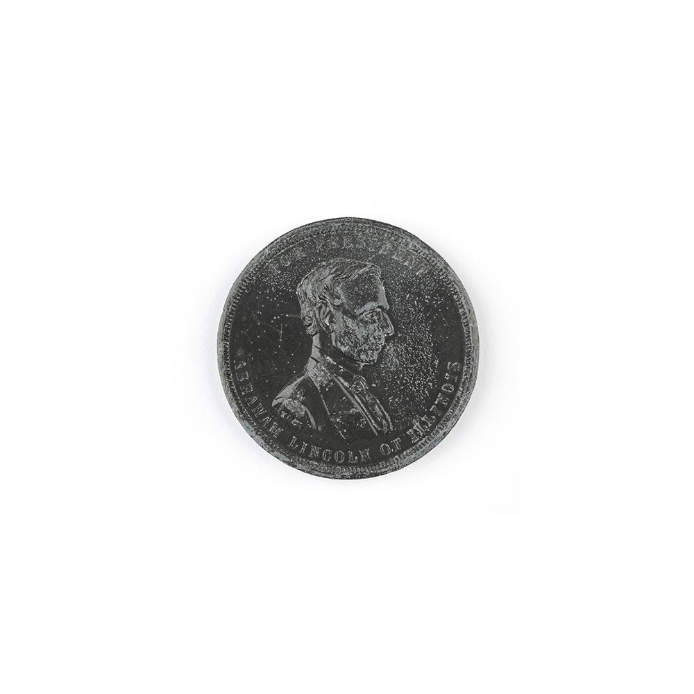 Image: For President Abraham Lincoln of Illinois campaign medal