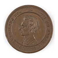 Image: For President Abraham Lincoln of Ill. campaign medal