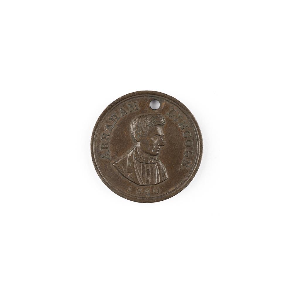 Image: 1860 Freedom National, Slavery Sectional campaign medal