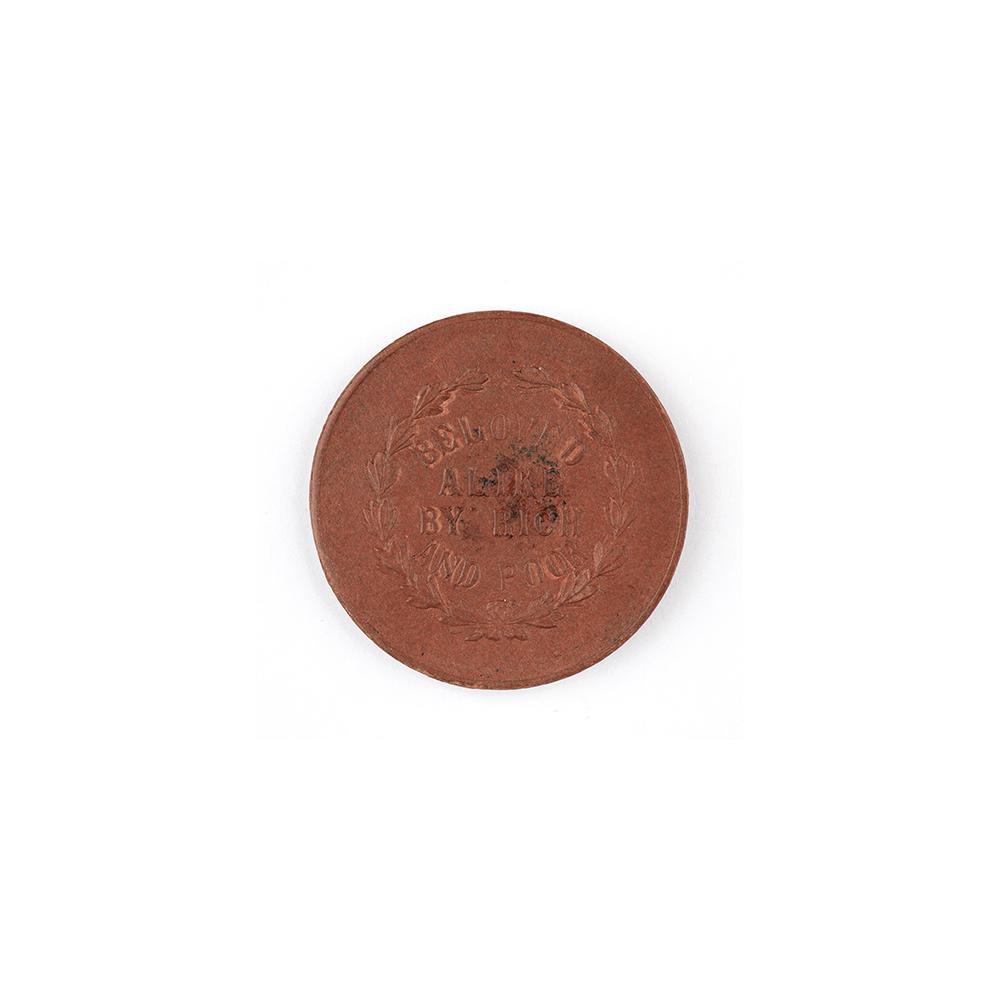 Image: Abraham Lincoln, Beloved Alike by Rich and Poor memorial medal