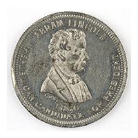 Image: Abram Lincoln, Republican Candidate for President campaign medal