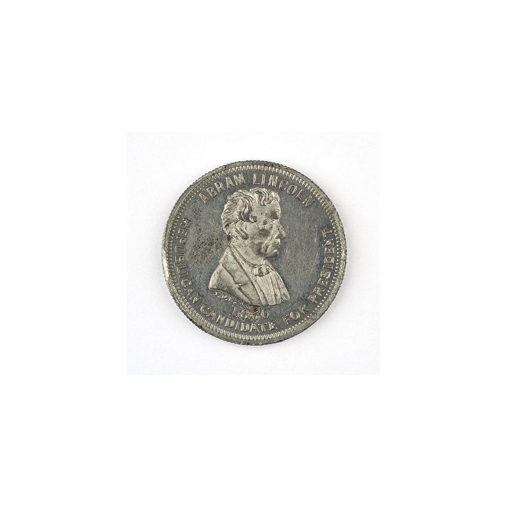 Image: Abram Lincoln, Republican Candidate for President campaign medal