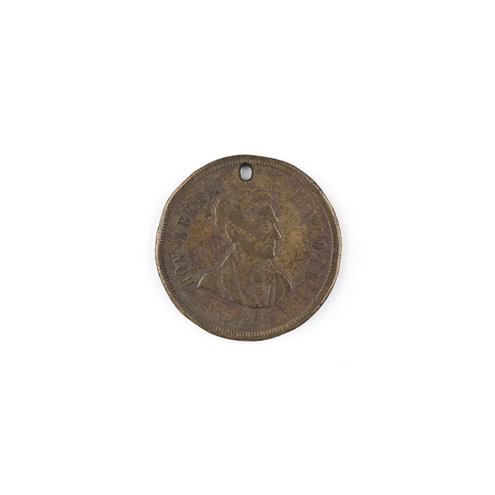 Image: Hon. Abram Lincoln 1860 campaign medal