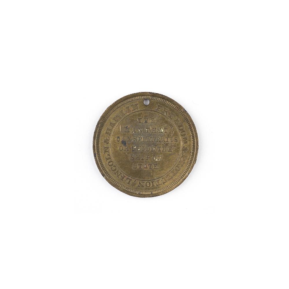 Image: Hon. Abram Lincoln 1860 campaign medal
