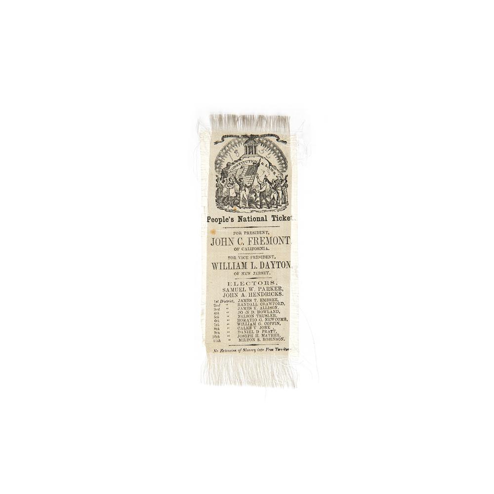 Image: John C. Fremont campaign ribbon