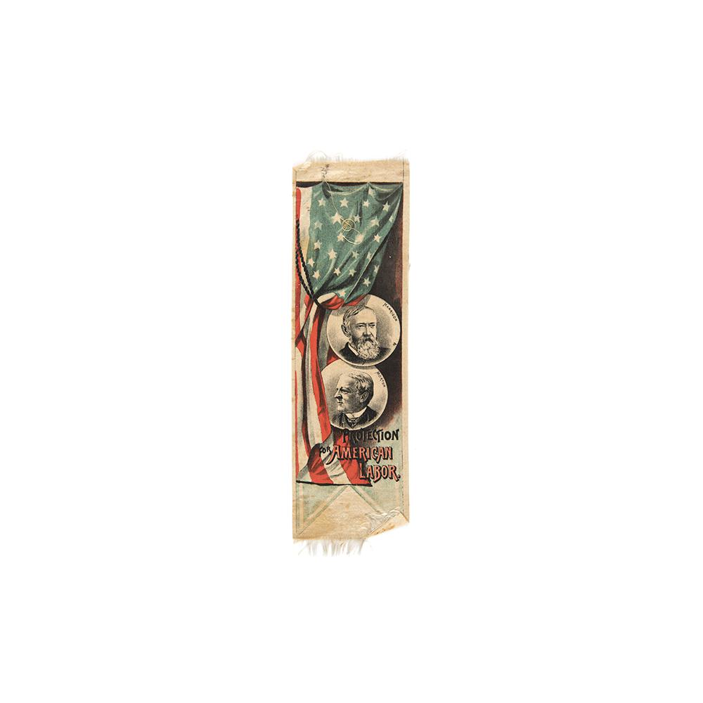 Image: Benjamin Harrison campaign ribbon