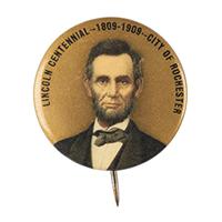 Image: Abraham Lincoln centennial pin
