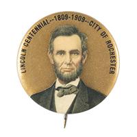 Image: Abraham Lincoln Centennial pin