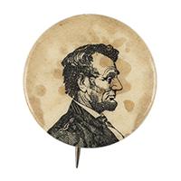 Image: 25 mm Lincoln celluloid pinback button