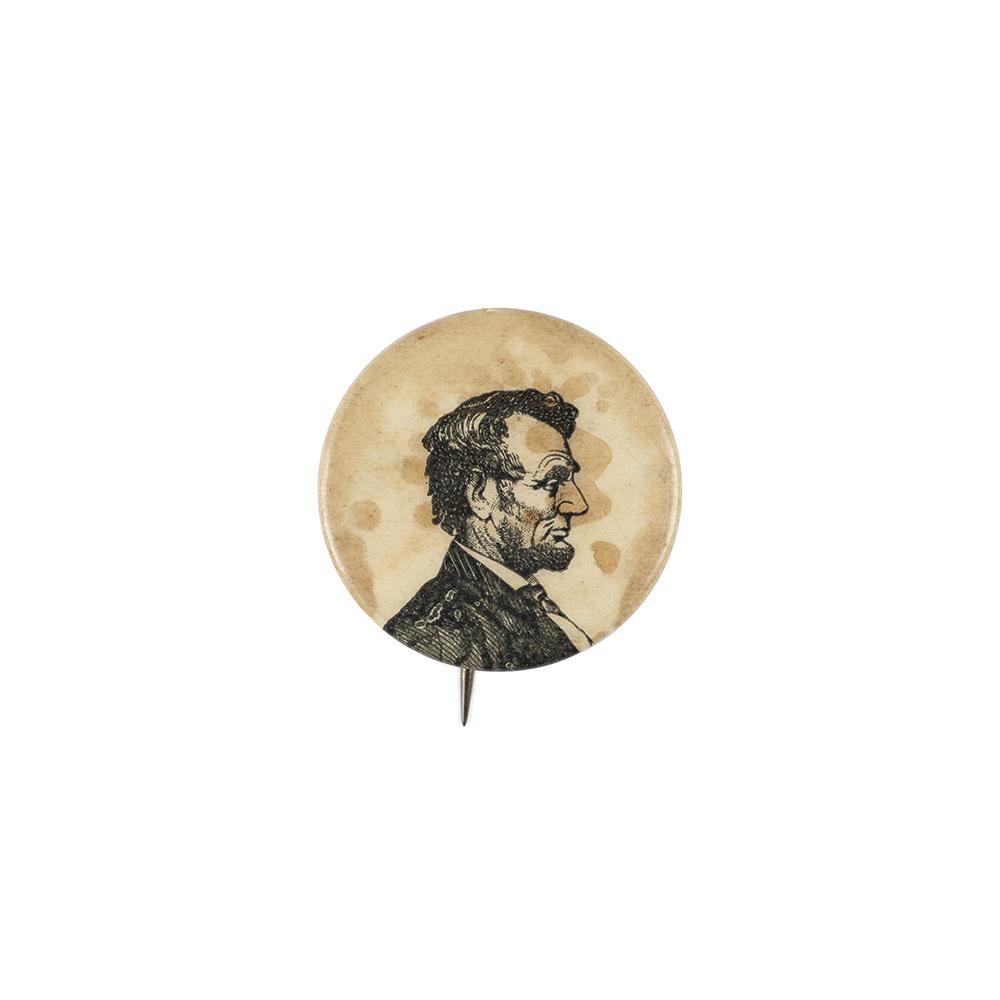 Image: 25 mm Lincoln celluloid pinback button