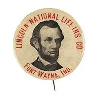 Image: 23 mm Lincoln celluloid pinback button