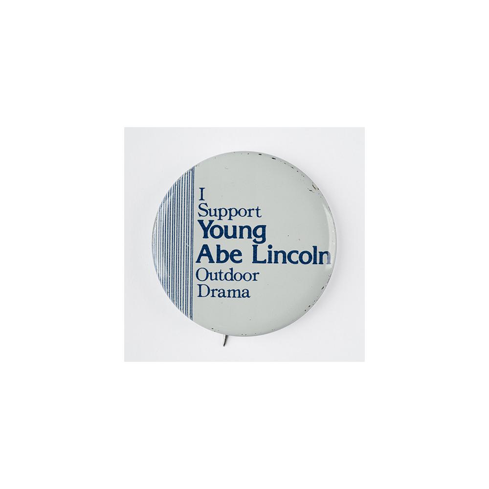 Image: I Support Young Abe Lincoln 36 mm button