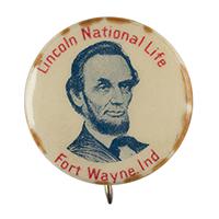 Image: 23 mm Lincoln celluloid pinback button