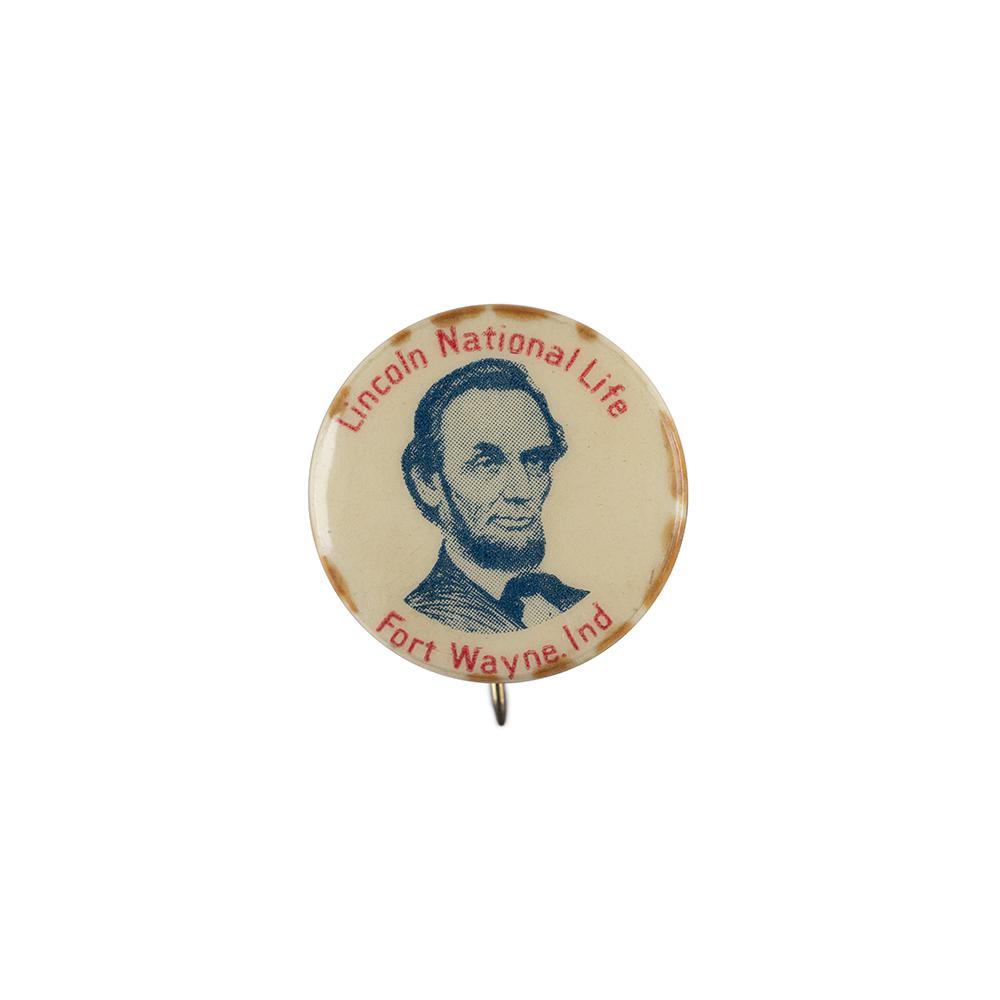Image: 23 mm Lincoln celluloid pinback button