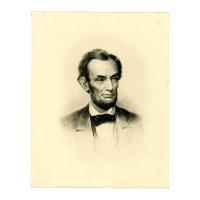 Image: Etching of Lincoln